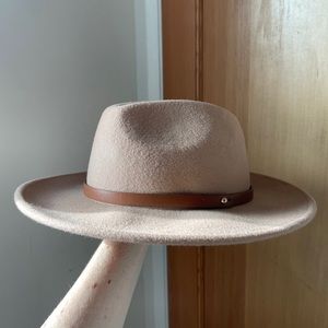Free People Wythe Leather Band Felt Hat